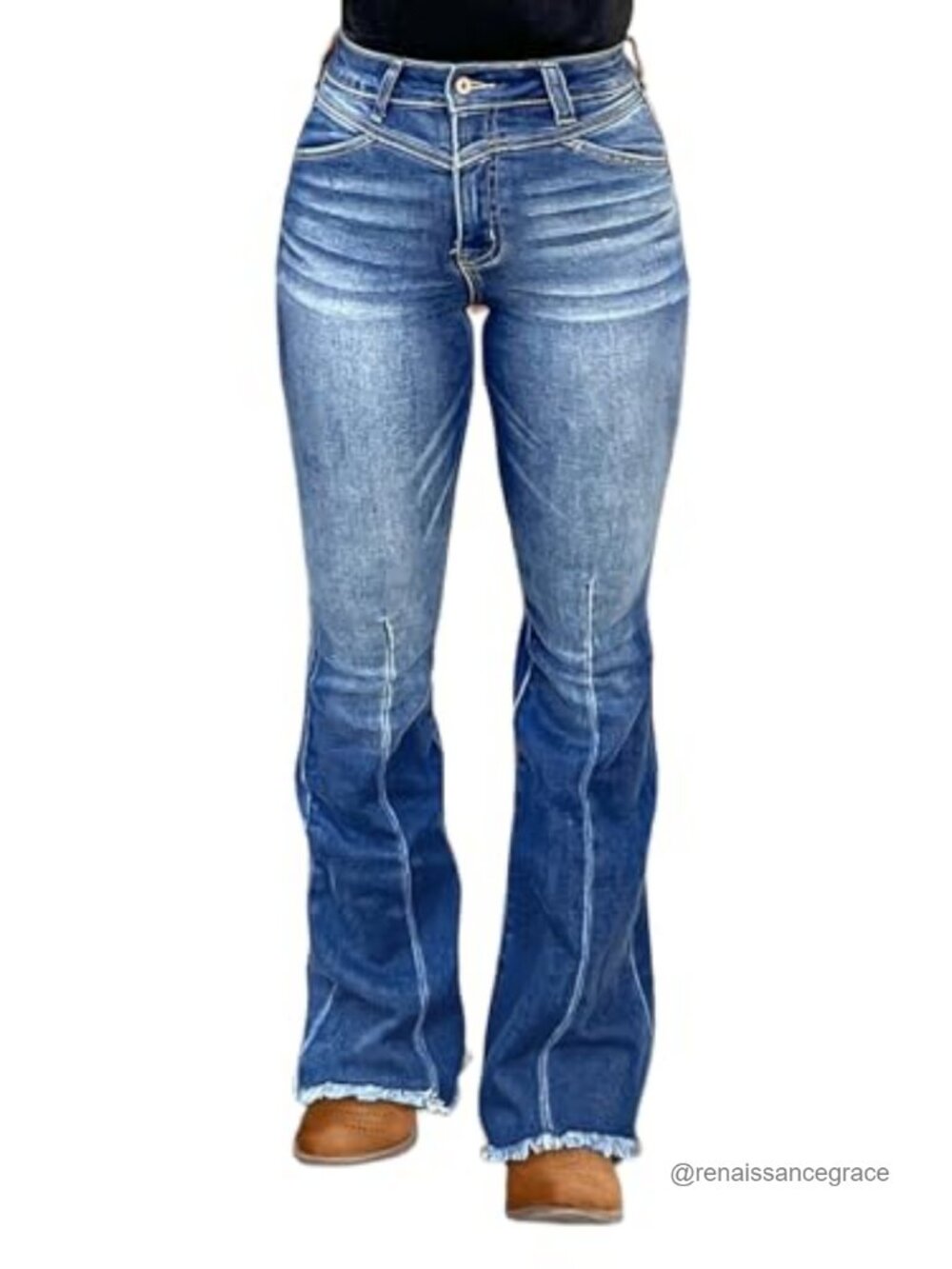 High Waisted Bootcut Tummy Control Butt Lifting Stretch Jeans